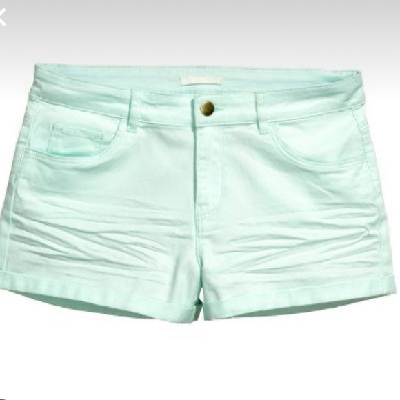 H&M Mint Short Shorts Size 8 - Picture 2 of 4